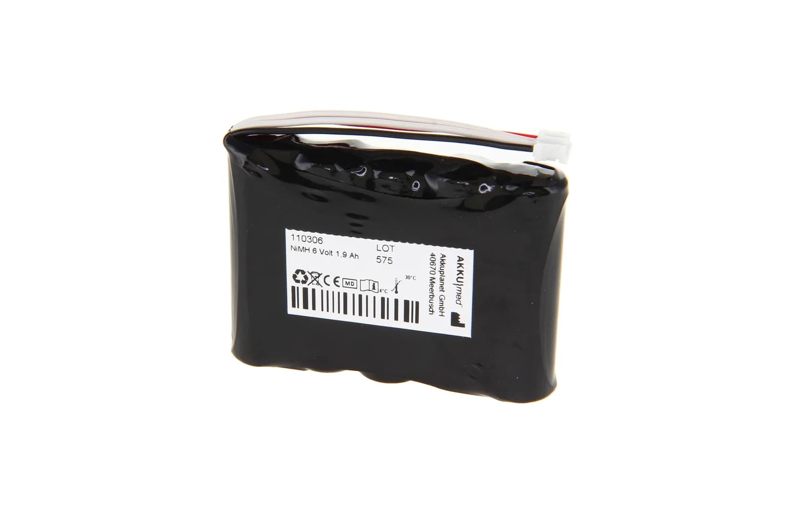 AKKUmed NiMH batteri til Fresenius Injectomat Agilia (6V 1,9Ah)