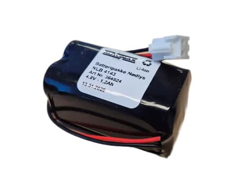 NLB 4143 (4,8V-1,2Ah-R-Plugg 13 polvent)