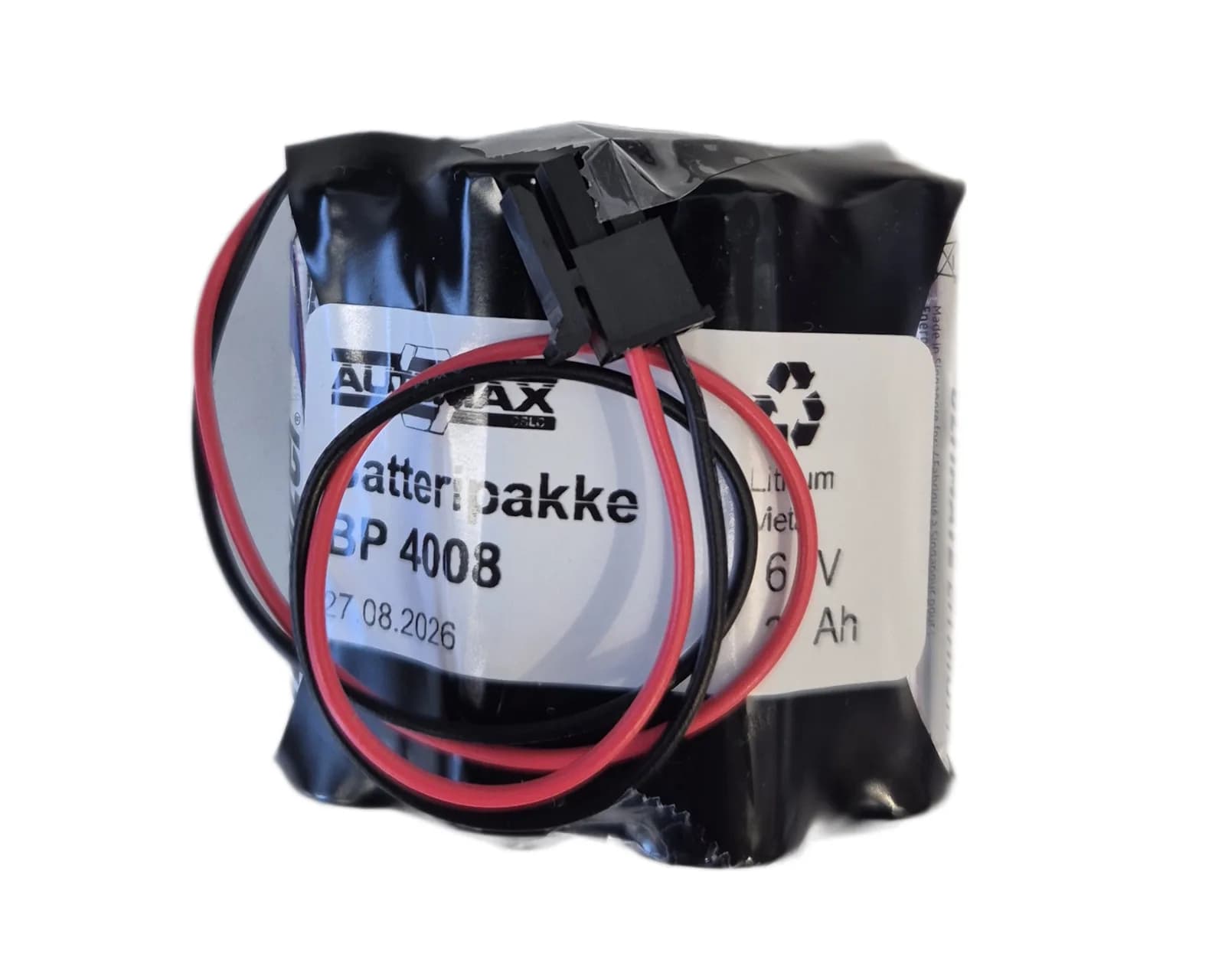 BP 4008 (6V-3Ah-R-halvsirkel-Plugg 28) – bilde 1 av 2